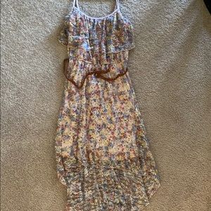 High low floral juniors dress
